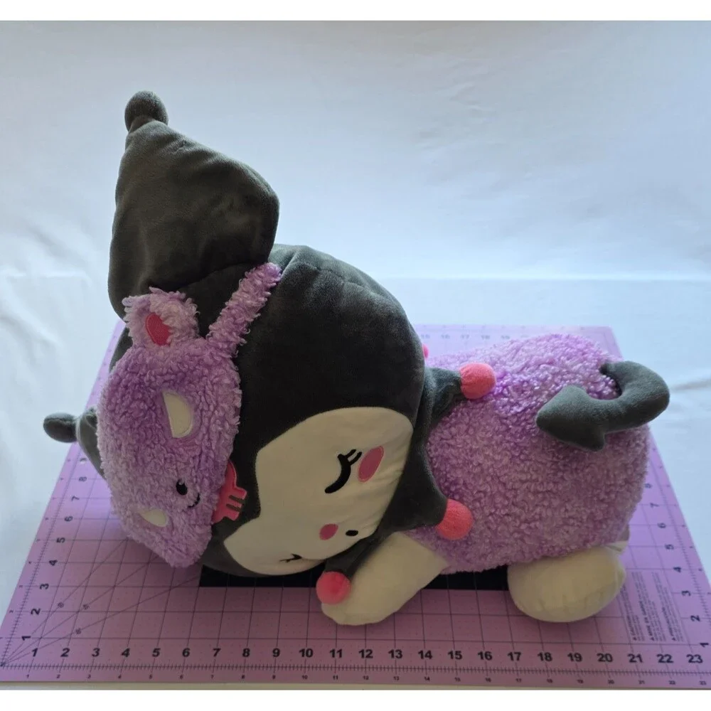 Hello Kitty Kuromi 23-inch Sleeping Plush - Officially Licensed Sanrio Product